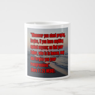 Markus 11:25 WEBU Mugg Jumbo Mugg