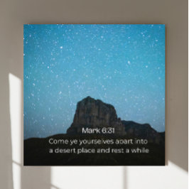 Markus 6:31 KJV Väggkonst – Skriftposter