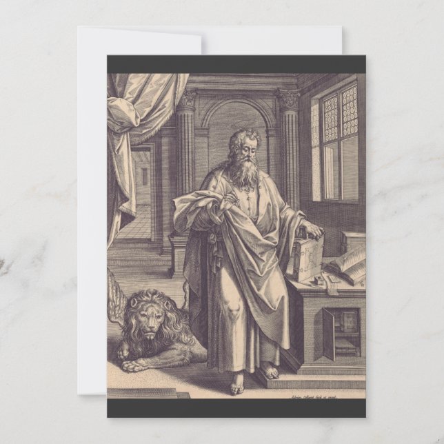 Markus evangelisten julkort (Framsida)