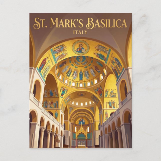 Markuskyrkan Italien Vykort (Framsida)