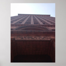 Markvy över Byggnaden av garantin Poster