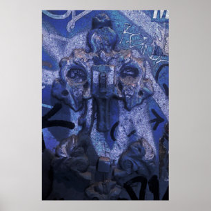 MarkyArt Original Blue och Blue igen Poster