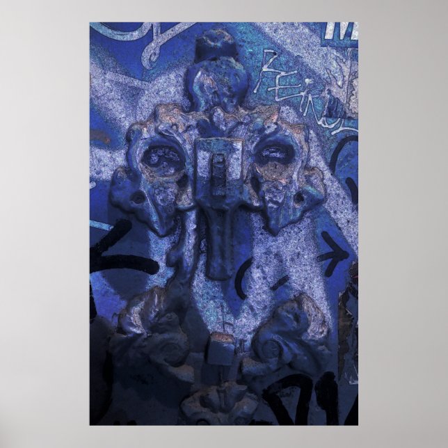 MarkyArt Original Blue och Blue igen Poster (Framsidan)