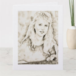 Marla Kay Mangan som Computer Ink Wash Kort