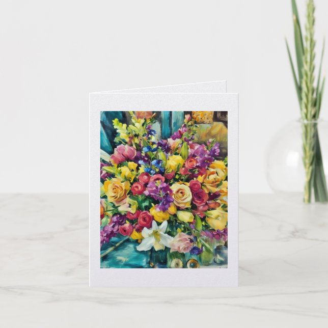 Marla's Flowers .... card   Kort (Framsida)