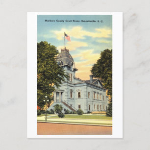 Marlboro County Court House i Bennettsville, SC Vykort