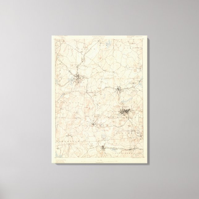 Marlboro, Massachusetts Canvastryck (Framsida)