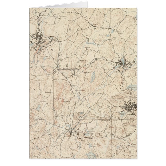 Marlboro, Massachusetts Hälsningskort (Framsidan)