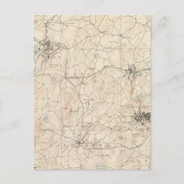 Marlboro, Massachusetts Vykort (Framsida)