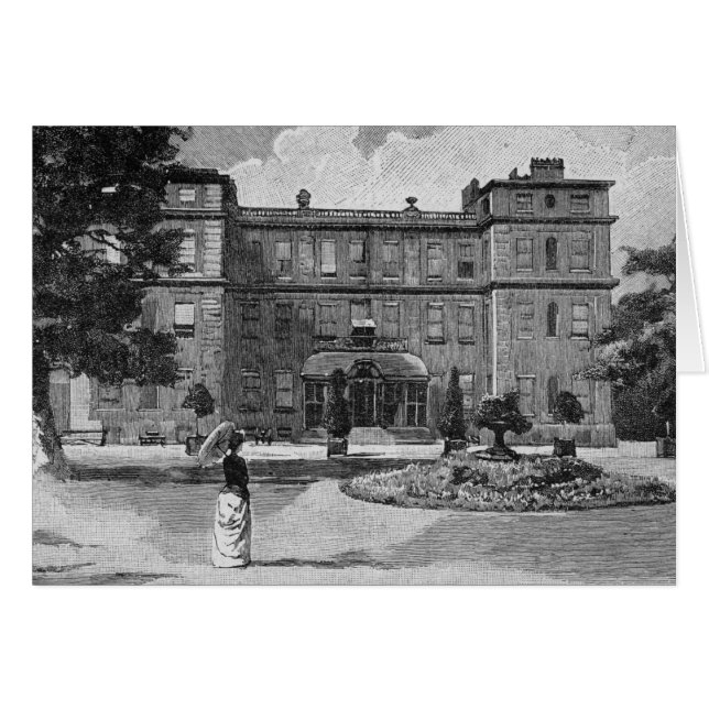 Marlborough House, 1863 Hälsningskort (Framsidan Horizontal)