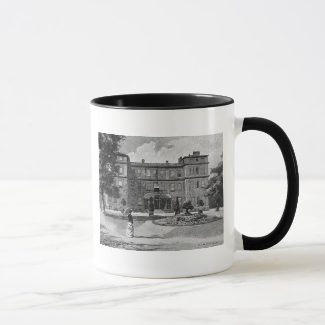 Marlborough hus, från trädgården, 1863 mugg (Höger)