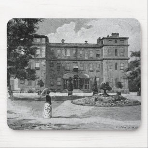 Marlborough hus, från trädgården, 1863 musmatta