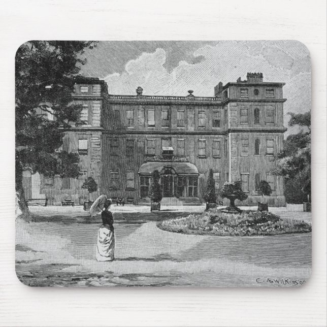 Marlborough hus, från trädgården, 1863 musmatta (Framsidan)