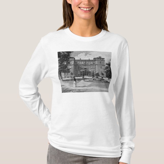Marlborough hus, från trädgården, 1863 t shirt (Framsida)