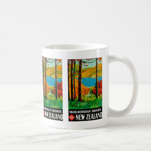 Marlborough Ljud New Zealand Coffee Mugg