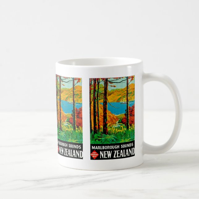 Marlborough Ljud New Zealand Coffee Mugg (Höger)