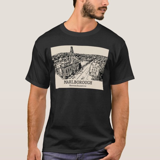 Marlborough Massachusetts 1 T Shirt (Framsida)