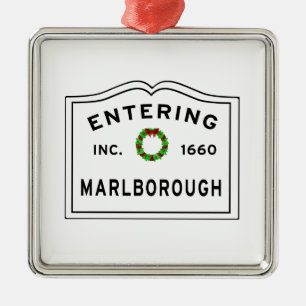 Marlborough, MORSA Helgdag, Metall Ornament