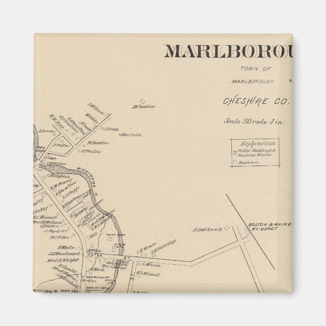Marlborough PO Magnet (Framsidan)