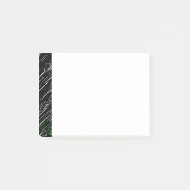 MarLED Black Grönt Post-it Block (Framsida)