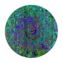 MarLED Blue - Aquamarine Abstrakt Retro Swirl