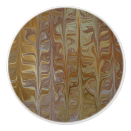 MarLED Golden Blöt Cedar Art Mönster Ceramic Knob Knopp