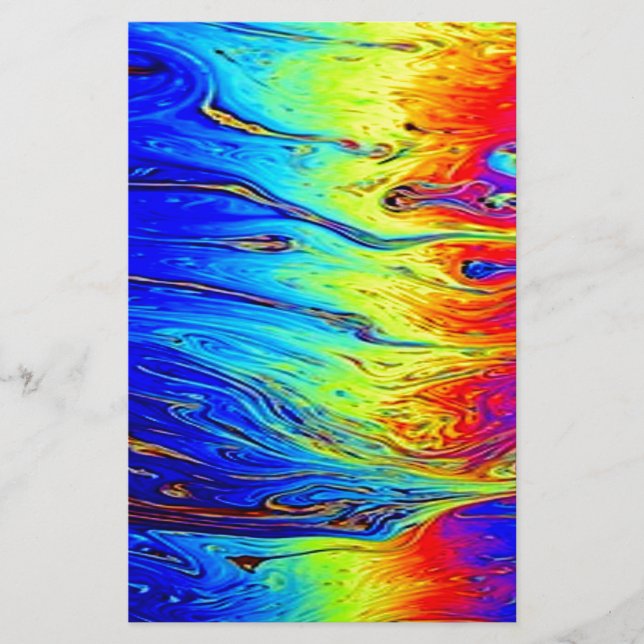 MarLED Rainbow Artwork BeSnygg Brevpapper (Framsida)
