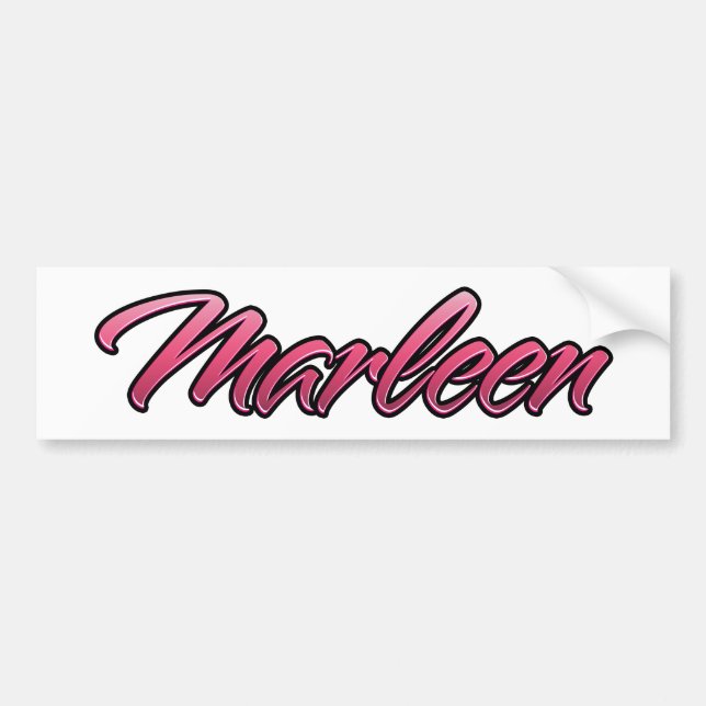 Marleen faded rosa Aufkleber Sticker Bildekal (Framsidan)