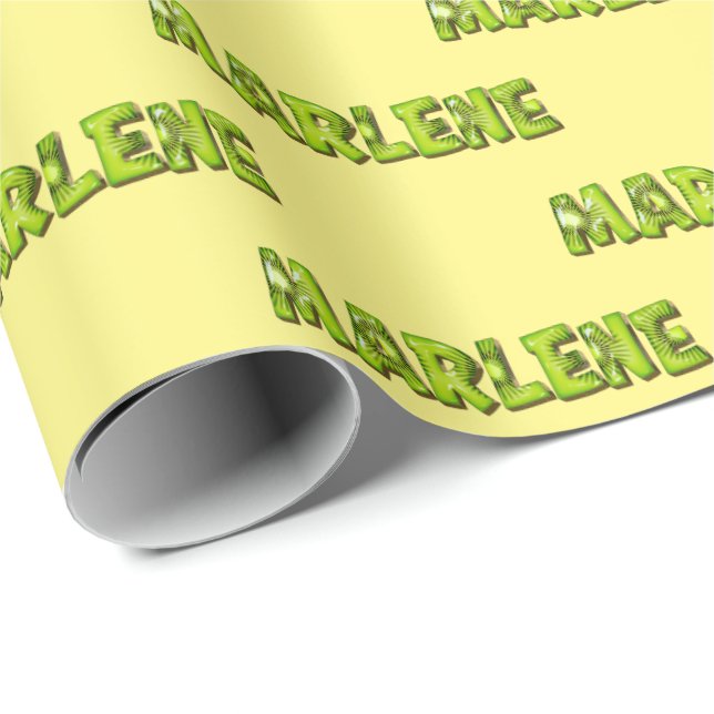 Marlene Kiwi Fruit Geschenk papier Geschenkpapier Presentpapper (Rullad Hörn)