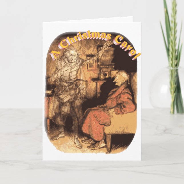 Marley och Scrooge Helgkort (Framsida)