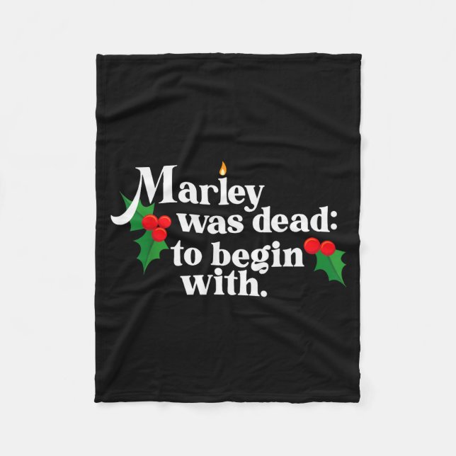 Marley Was Dead_ To Begin With Charles Ens Christm Fleecefilt (Framsidan)