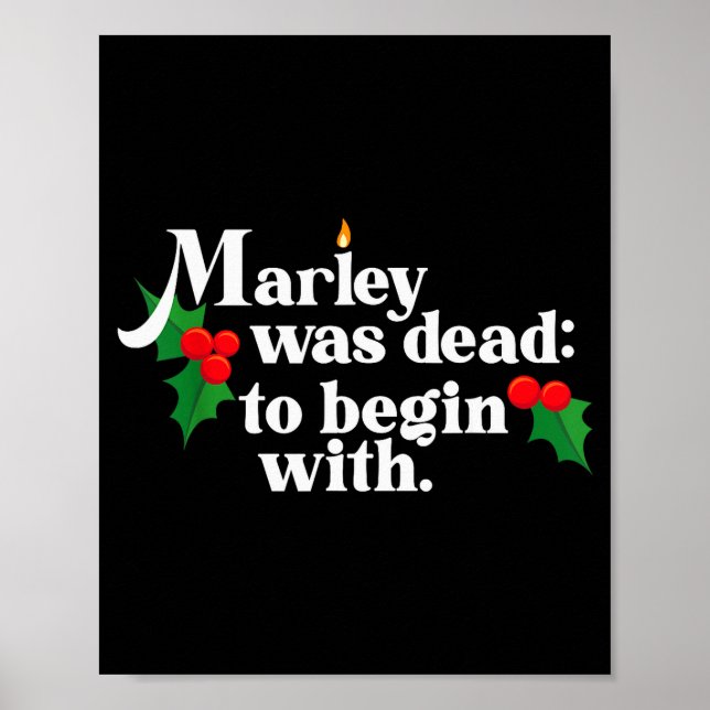 Marley Was Dead_ To Begin With Charles Ens Christm Poster (Framsidan)
