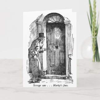 Marleys ansikte (med text) helgkort