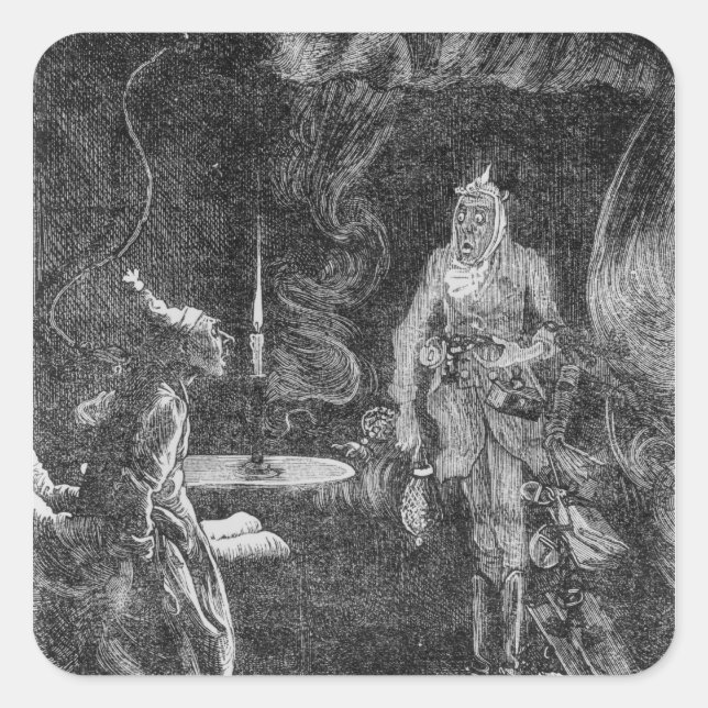 Marleys Ghost Fyrkantigt Klistermärke (Framsida)