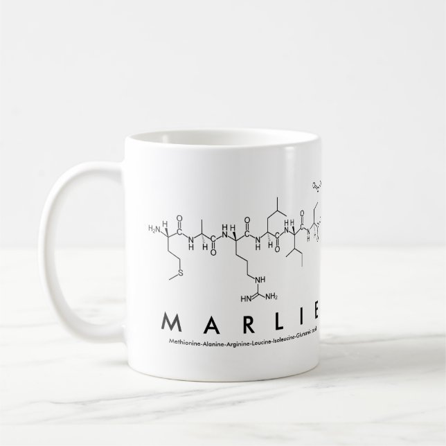 Marlie peptide namn mugg (Vänster)