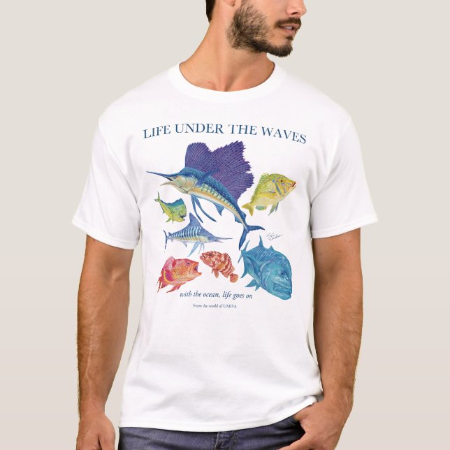 marlin and More | Ocean Life T Shirt (Framsida)