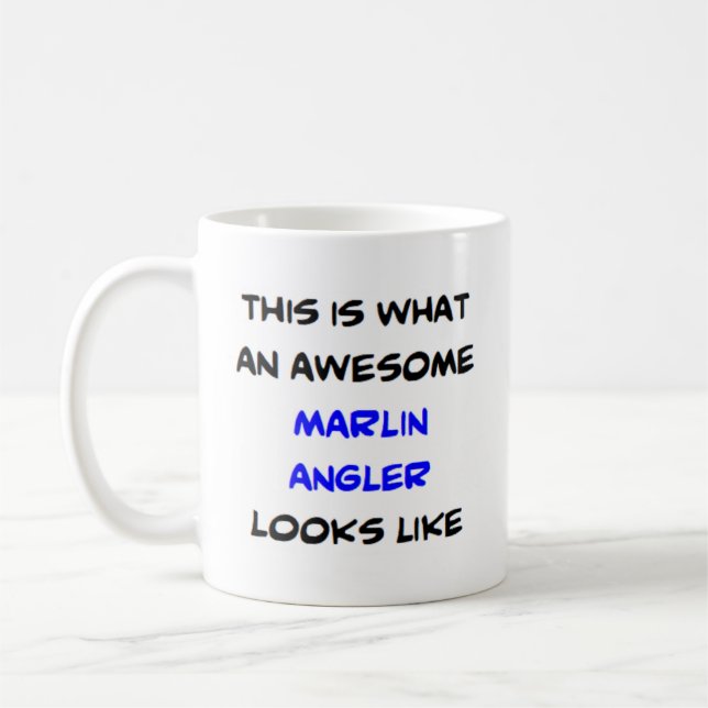 marlin angler, fantastisk kaffemugg (Vänster)