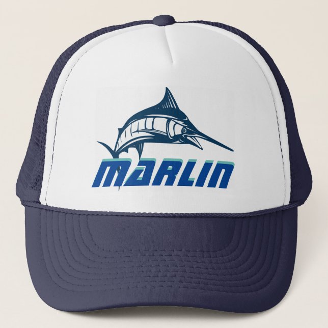 Marlin Anpassningsbar Fishing Hat Keps (Framsida)