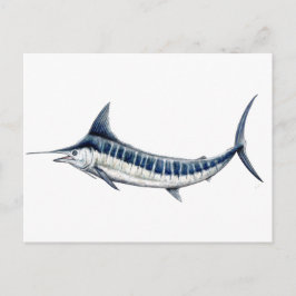 Marlin azul-redbubble vykort