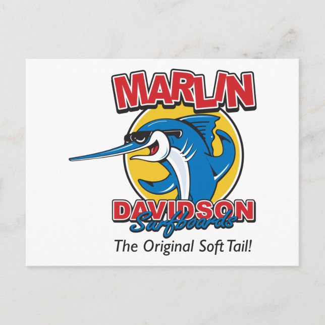 Marlin Davidson The Original Vykort (Framsida)