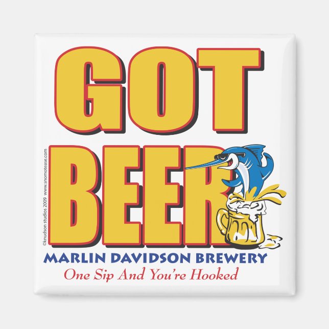 Marlin Davidsons Brewery - Har Beer Magnet (Framsidan)