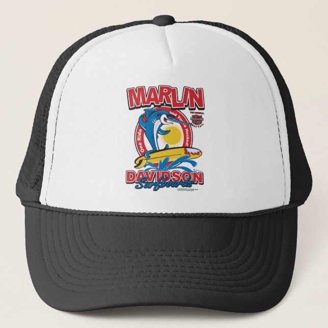 Marlin Davidsons Surfboard Truckerkeps (Framsida)