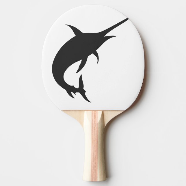 Marlin fish silhouette - Välj bakgrund färg Pingisracket (Framsidan)