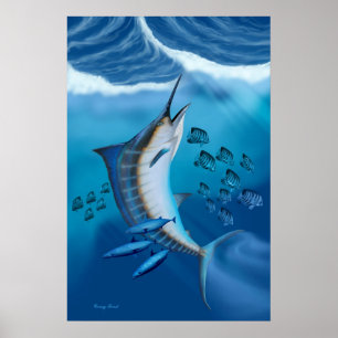 Marlin Fish Skriv ut Poster