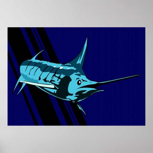 Marlin i illustration av skuggor poster (Framsidan)