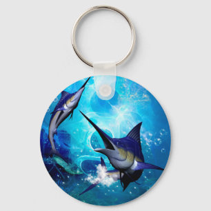 Marlin med bubblor nyckelring