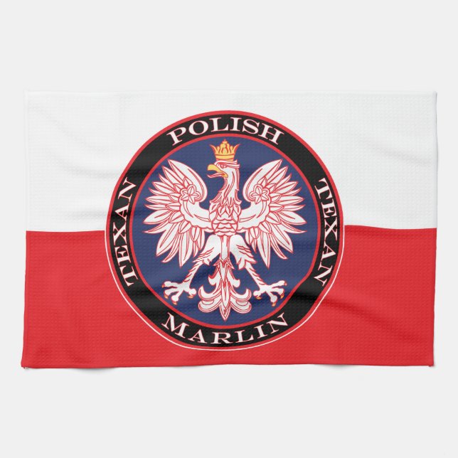 Marlin Round polska Texan Kökshandduk (Horisontell)