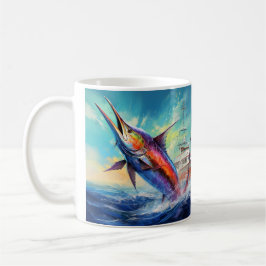 Marlin, segelfiskkaffe mugg