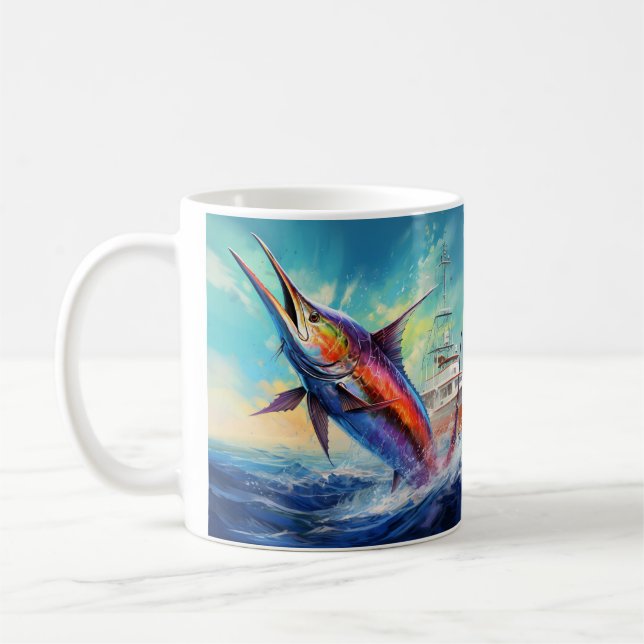 Marlin, segelfiskkaffe mugg (Vänster)