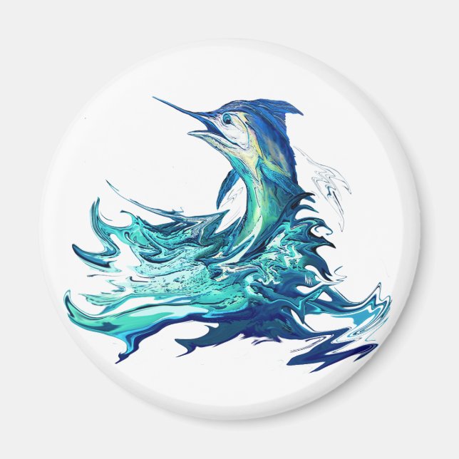 Marlin Sport Fishing Magnet (Framsidan)